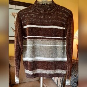 Women's Vintage 1990s Metallic Long Sleeve Sweater